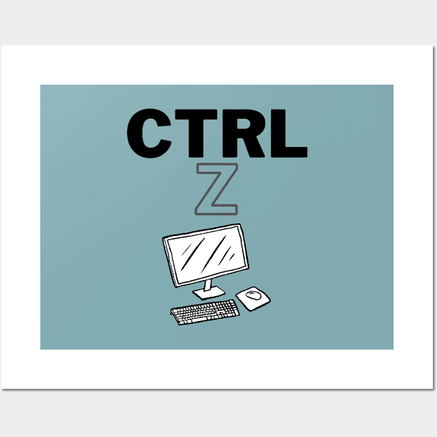 Ctrl+Z Wall Art by SilverSquid Store